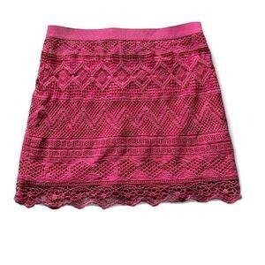 American Eagle Lacey Boho Mini Skirt‎ Sz 4